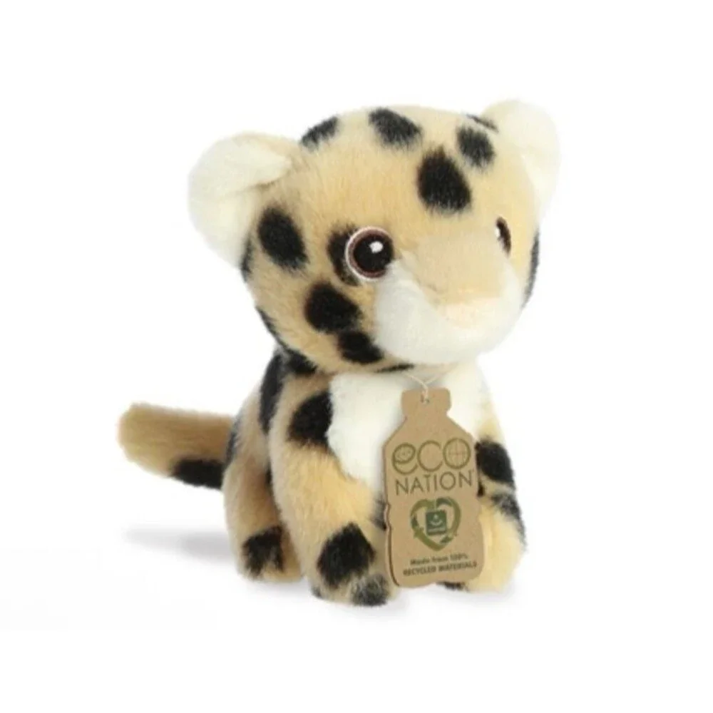 Eco Nation Mini Cheetah Plush Toy 100 Recycled Materials new with tags